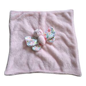 Just One You Carters Butterfly Security Blanket Flowers Baby Lovey Pink Plush